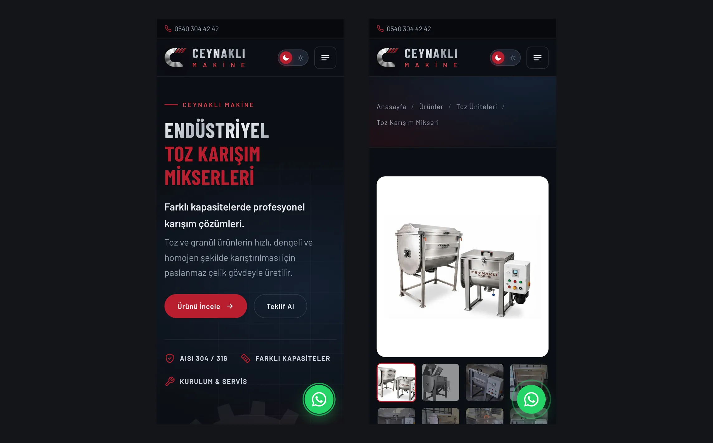 Ceynaklı Makine ekranları