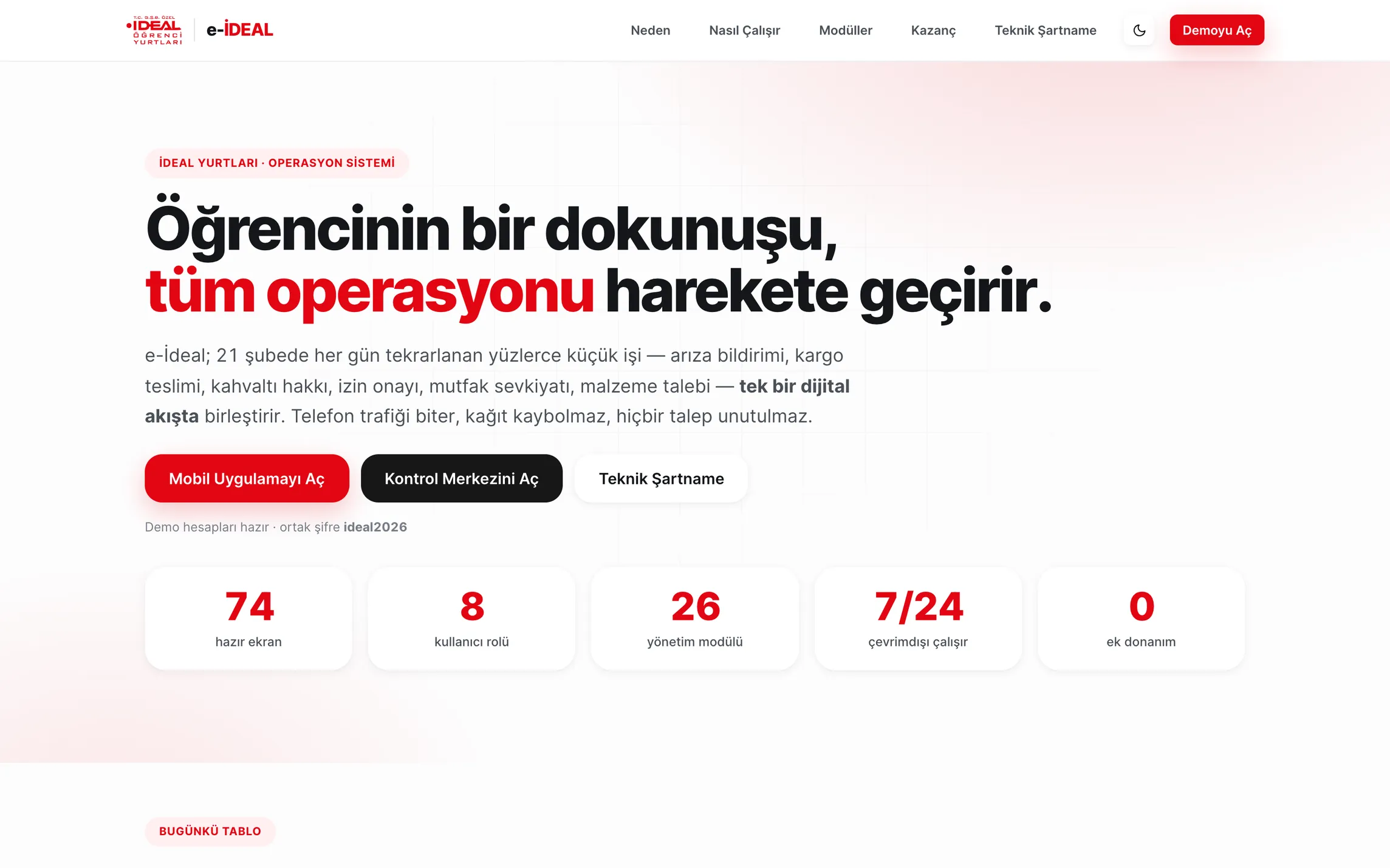 e-İdeal ekran görüntüsü