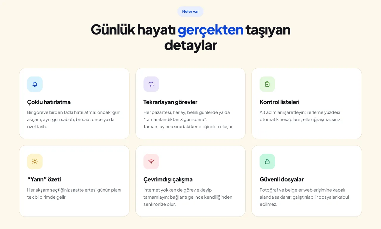 TT Task ekran görüntüsü