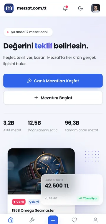 Mezzat mobil görünümü